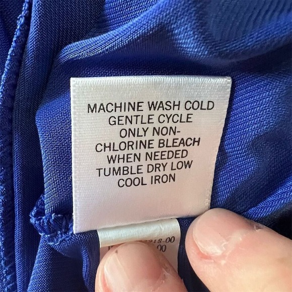 Banana Republic Halter Dress Keyhole Neckline Sleeveless Blue Dress S - Picture 7 of 7